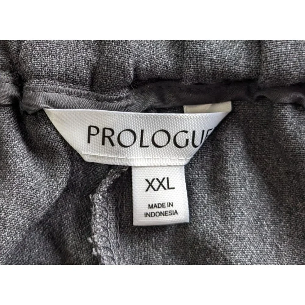 NWT PROLOGUE Hematite Gray Mid-Rise Stretch Pull-On Jogger Pants Size XXL